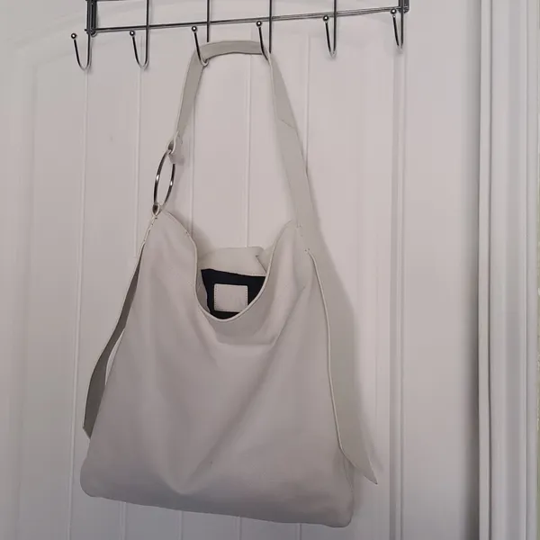 Zara White shoulder tote - Image 4