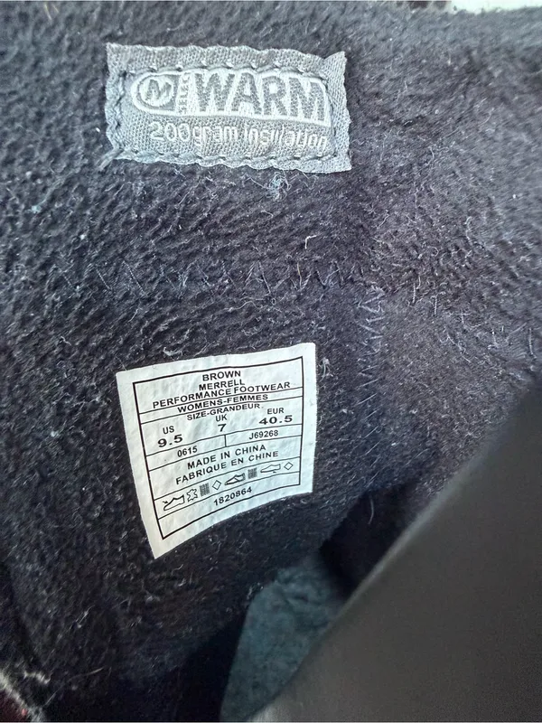 Merrell Dewbrook Select Dry Insulated Short Winter Boots Brown Women 9.5 - Image 9