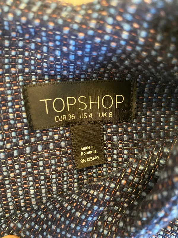 Topshop Tweed Mini Classy Work Dress - Image 6