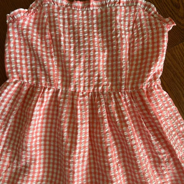 NWT Wild Fable Gingham Spaghetti Strap Mini Tiered Ruffle Dress Size Small - Image 6