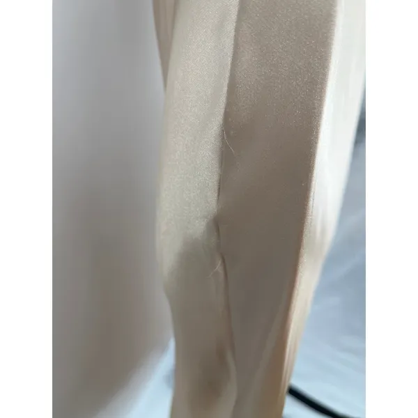 Y2K Bebe Cowl Neck Satin Slip Dress XS Champagne USA Glam 90s Indie Sleaze Party - Image 10
