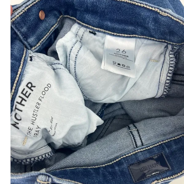 MOTHER The Hustler Flood Fray Jeans Whatever You Want Wash‎ Size 26 - Image 7