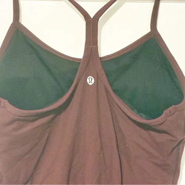 Lululemon Eggplant Power Y Chest Lined Athletic Tank Top Women’s Size 8 - Image 5