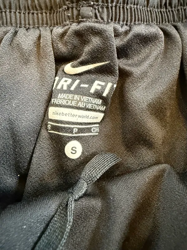Nike Women’s Black Running Shorts with White Trim size small - Image 3