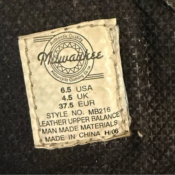 Milwaukee brand Black Lace-Up Combat Boots‎ - Image 9