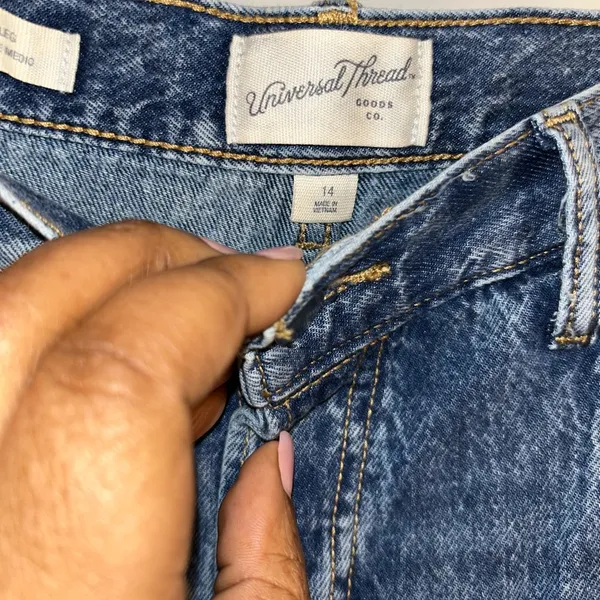 Classic Blue Denim Jeans Size 14 - Image 5