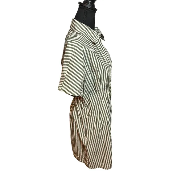 Tuckernuck Green White Stripe Jardin Stripe Cotton Poplin Mini Calli Resort SZS - Image 3