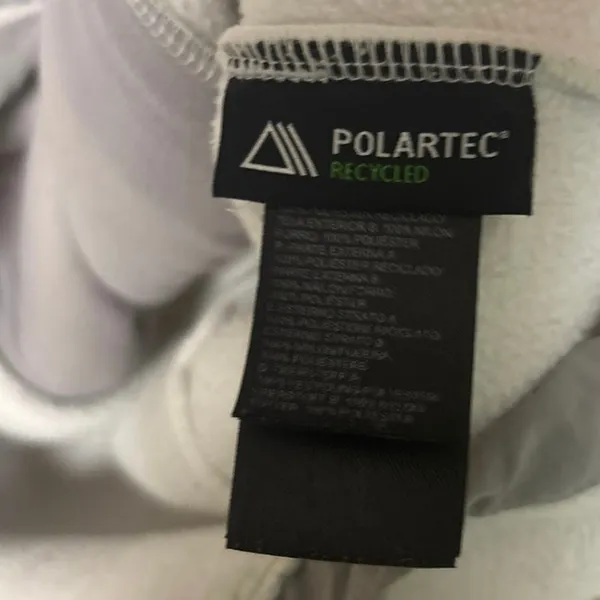 The North Face White Fleece Polartec Jacket Size‎ Medium - Image 7