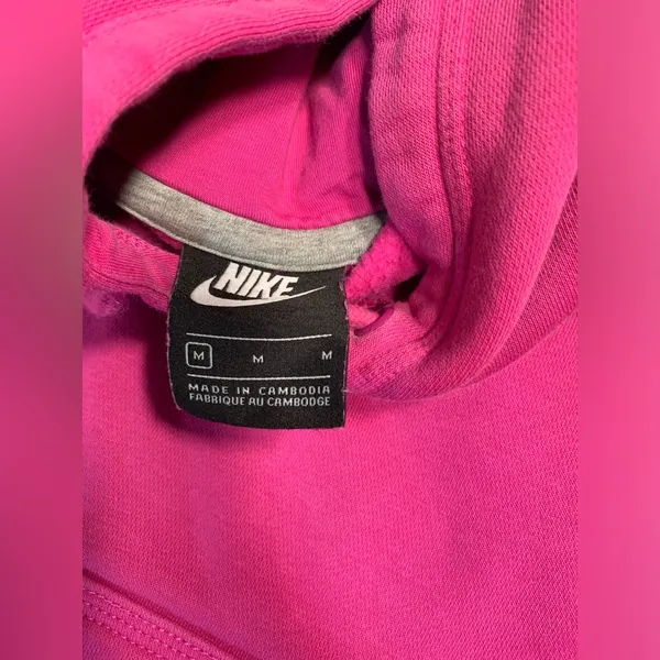 Nike Pink Hoodie swoosh medium - Image 4