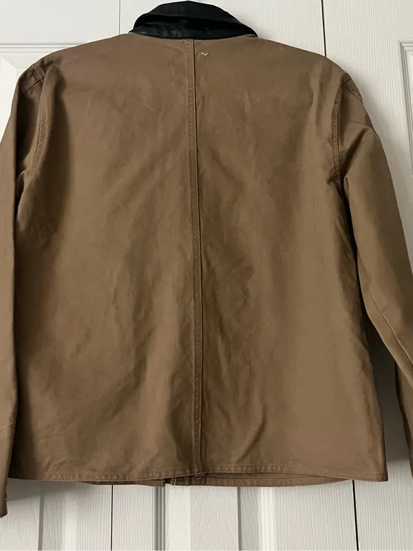 Thread&Supply Women’s Khaki Utility Jacket with Black Collar - Image 4