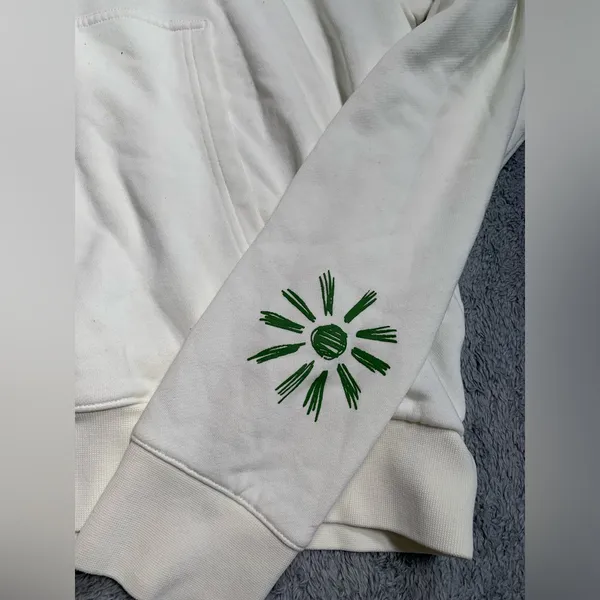 Adidas originals love United Cream Hoodie with Colorful Embroidery XL - Image 4