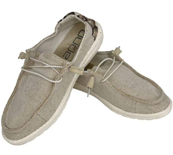 Hey Dude Shoes Wendy Brown Aztec 9 Canvas Slip On - Image 8