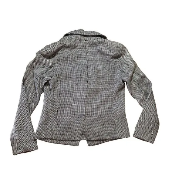 Free People Chess Blazer Garnet Linen‎ Long Sleeve Single Button Closure Small - Image 2