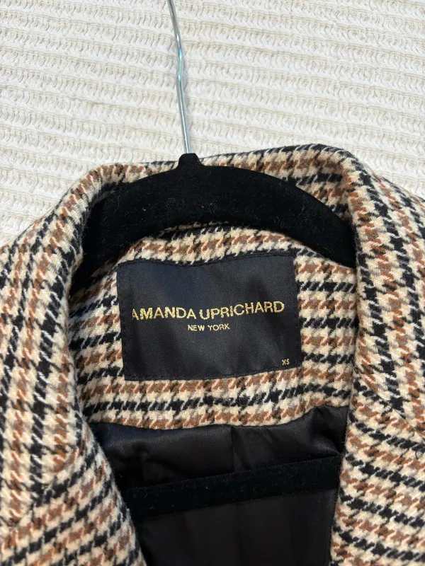 Amanda Uprichard Houndstooth Blazer - Image 3