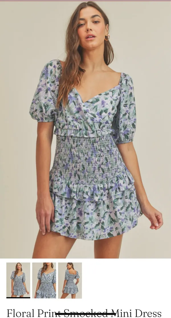Lush Smocked Clothing Dress - Image 2