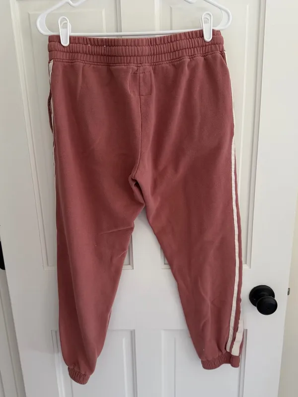 Cotton On Mauve Side Stripe Fleece Jogger‎ Sweatpants Medium - Image 2