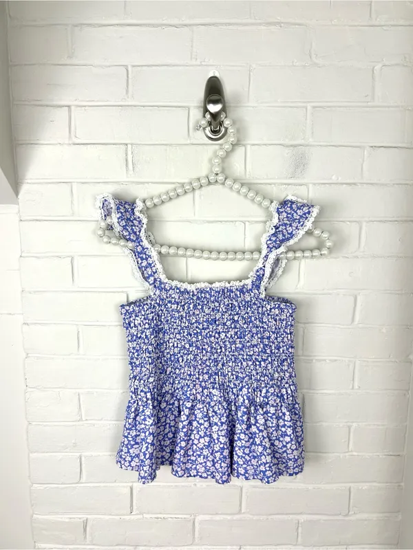 Altar’d State Floral Print Smocked Top Size M - Image 2
