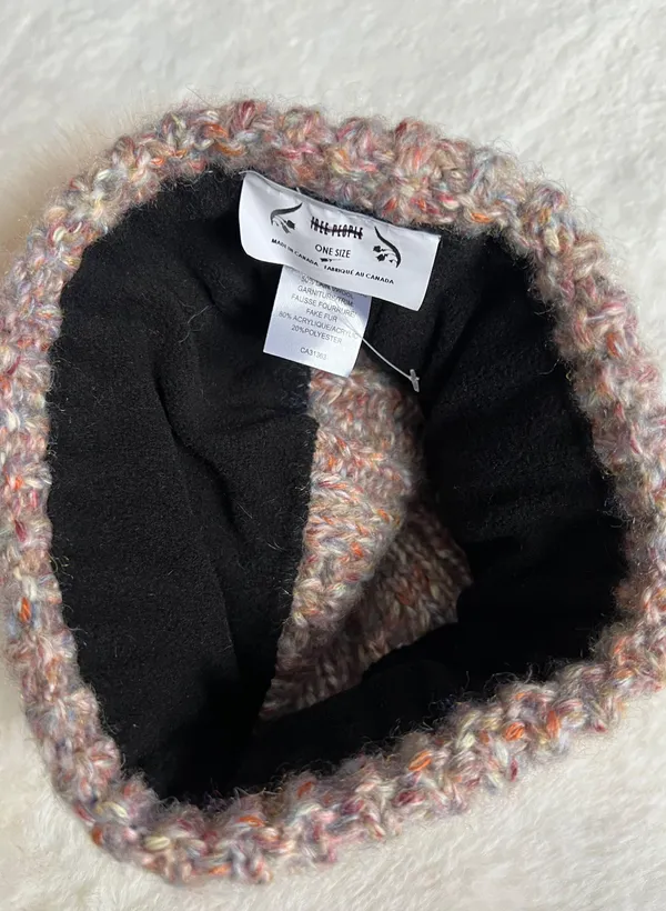 Confetti Cable Pom Beanie - Image 4