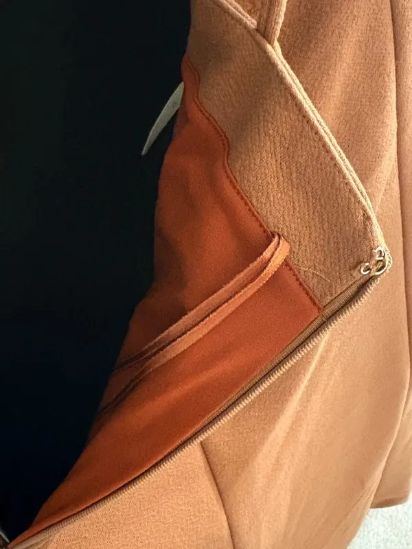 Anthropologie Rust Brown Aline midi dress spaghetti straps minimalist - Image 5