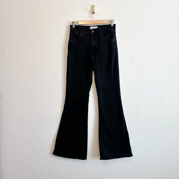 Abercrombie | The Flare Vintage Stretch Ultra High Rise Jeans in Black - Image 4