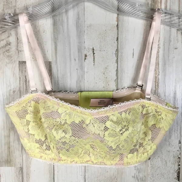 Victoria's Secret Yellow Lace Bralette Bra Sexy Lingerie Top v6x - Image 5