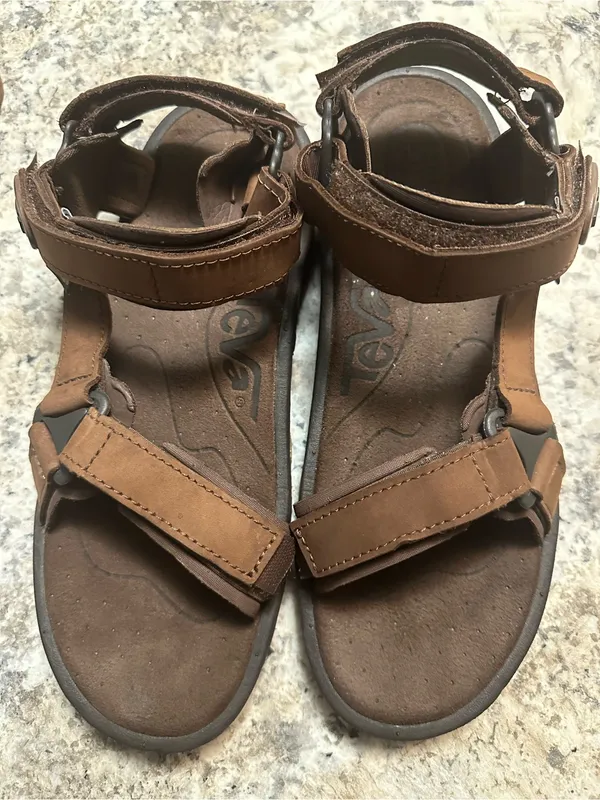 Teva Tan Leather Strap Women's Sport Sandals - Image 2