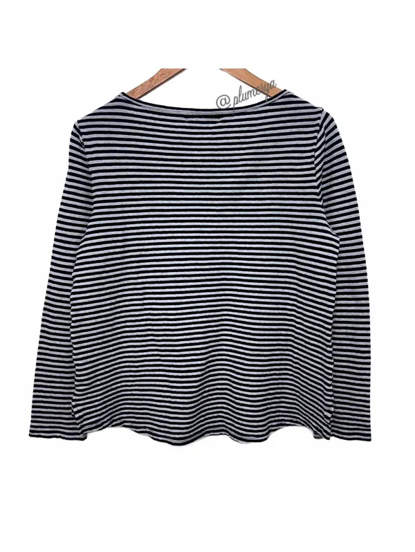 Lauren Ralph Lauren Women's Casual Summer Nautical Striped Blouse Top Size M - Image 2