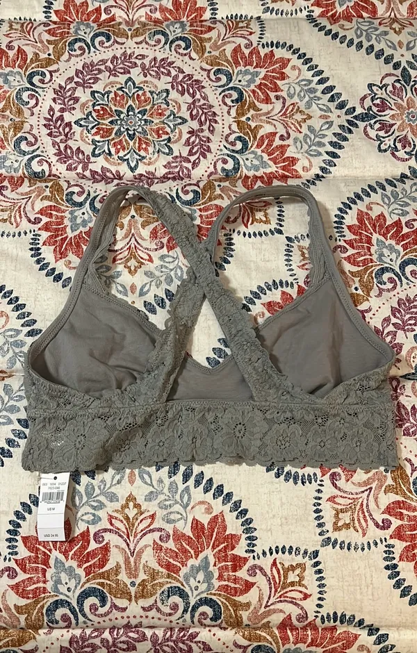 Aerie Lace Bralette Grey - Image 2