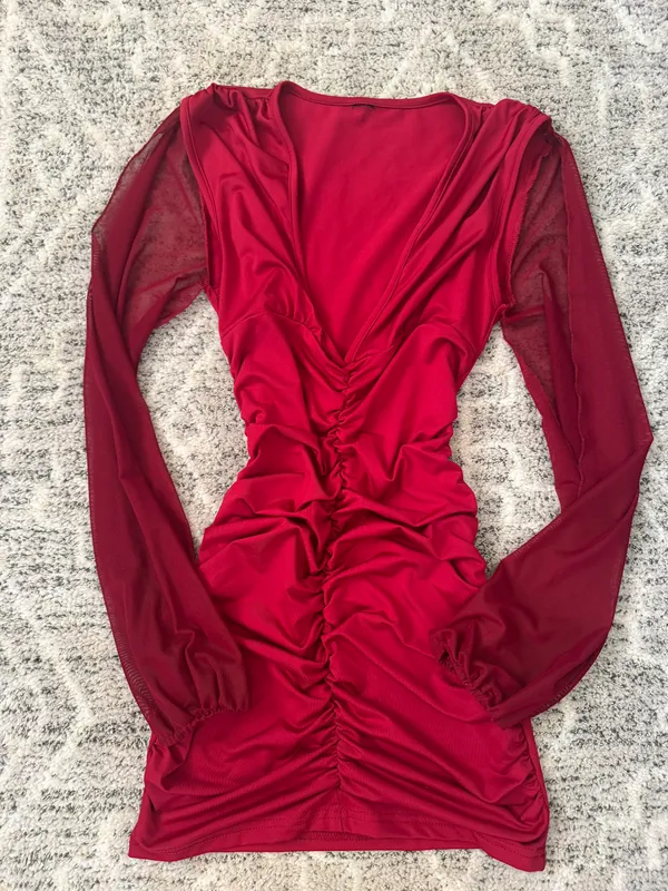 Red Going Out Dress Size XS - Image 2