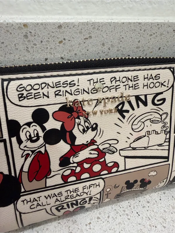 Kate Spade X Disney Minnie Mouse Comic Strip Large Continental Wallet K9327 - Image 2