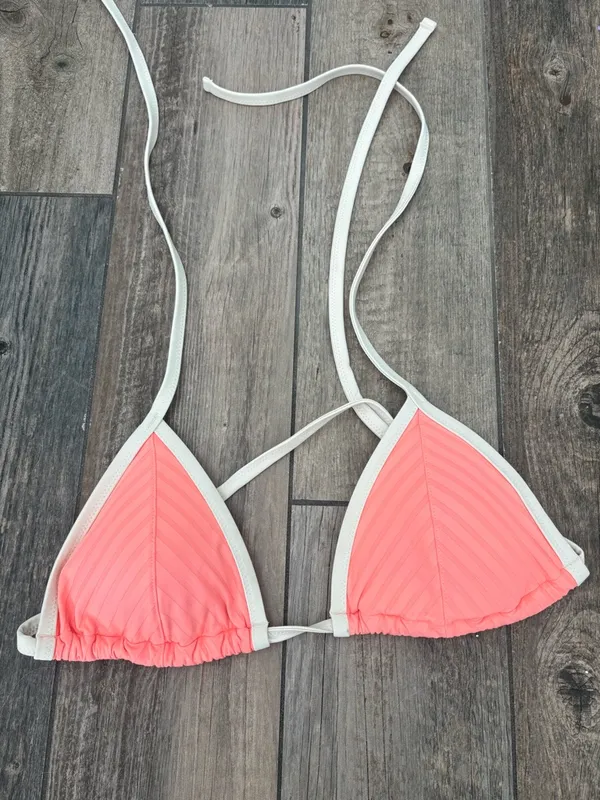 Aerie wide rib string triangle bikini top - Image 3