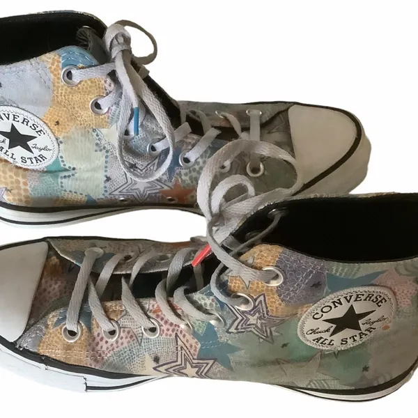 Converse Chuck Taylor all star mosaic design high top sneakers lace up size 7.5 - Image 4
