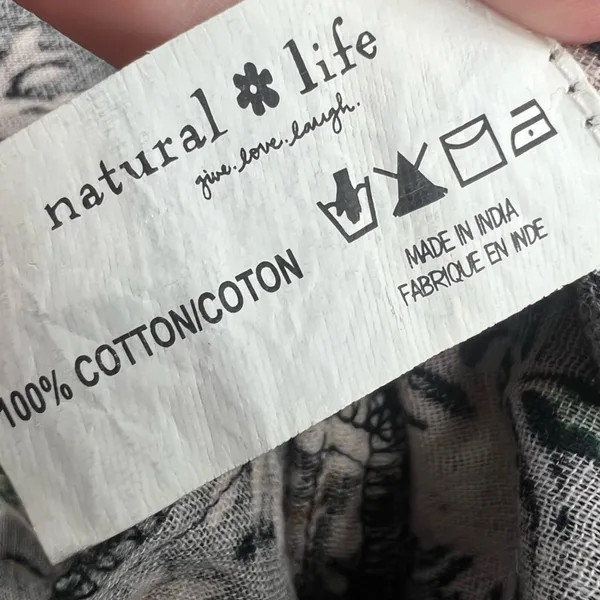 Natural Life Sienna Cotton Gauze Mini Floral Black‎ Dress XS/S - Image 8