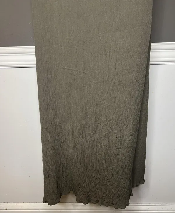 Lou & Grey Dress Womens Medium Black Olive Colorblock Maxi Sleeveless Tank - Image 9