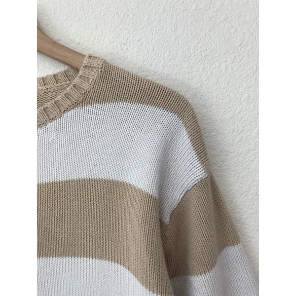 John Galt Brandy Melville Brianna Cottagecore Soft Minimalism Striped Sweater - Image 4