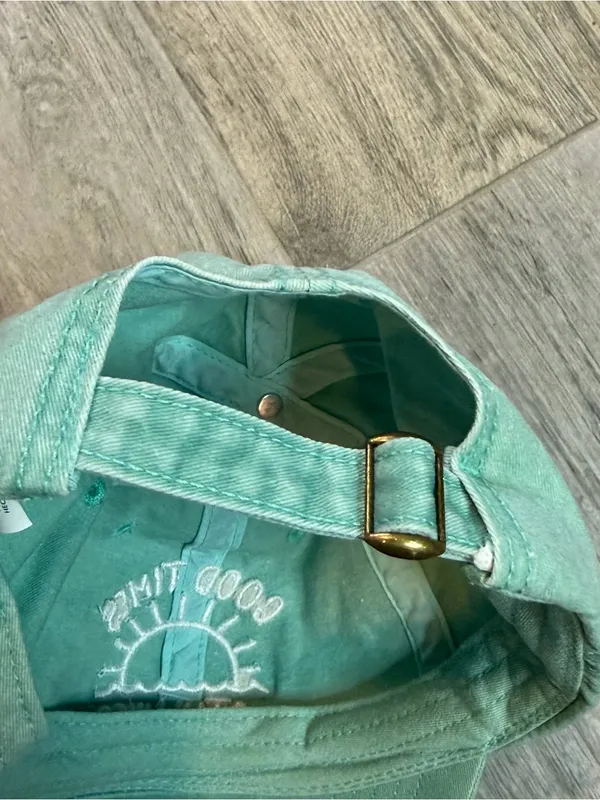 Good Times & Tan Lines Unisex Teal Unbranded Baseball Cap Adjustable OS - Image 2