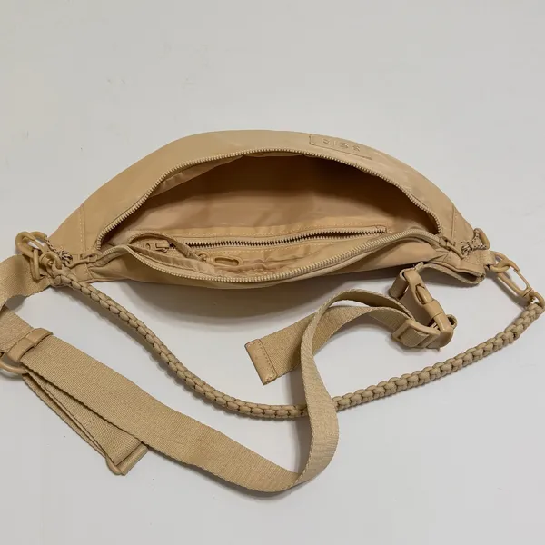 BEIS The Sport Pack Fanny Pack Belt Sling Bag Beige Tan Paracord Strap - Image 5