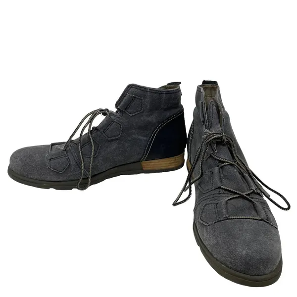 Sorel Major Lace Boot in Black / Wet‎ Sand Gray Canvas Size US 10.5 - Image 6