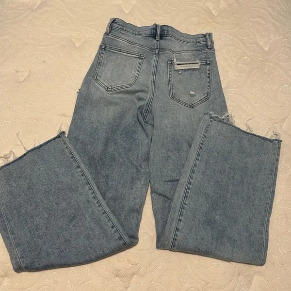 Altar'd State White washed wide legged distressed jeans - Image 2
