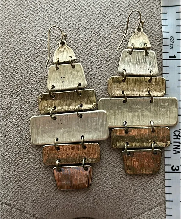 Fashion gold earrings - Image 3