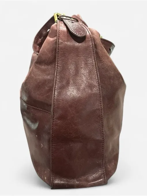 Hobo International Burgundy Distressed Leather Slouchy Shoulder Bag - Image 8