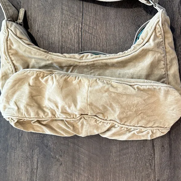 Old Navy Vintage Y2K Cream/Beige Shoulder Boho Messenger Bag - Image 11