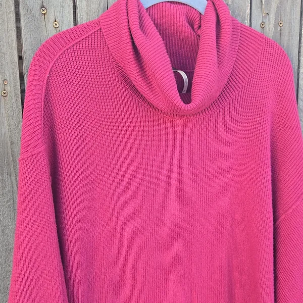 Free People Pink Turtleneck Tunic - Image 3