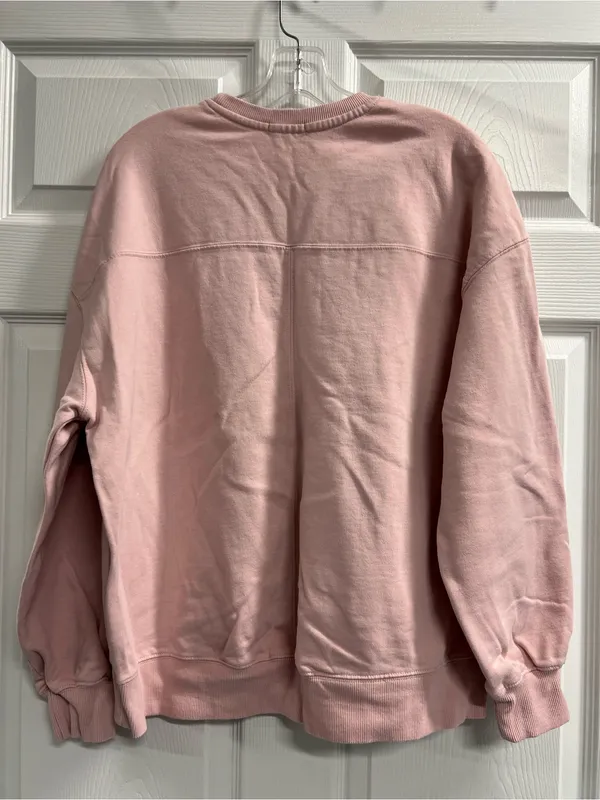 Garage Milan Italy Embroidered Pink Crewneck Sweatshirt - Size Medium - VGUC - Image 2