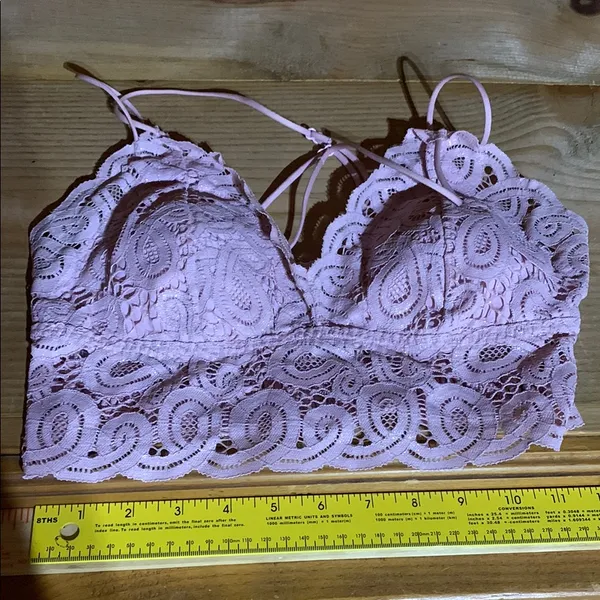 PINK Victoria's Secret Pink Lace Bra with Adjustable Straps - Image 6