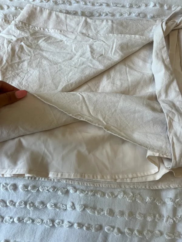 Forever 21 Tan Wrap Skirt - Image 3