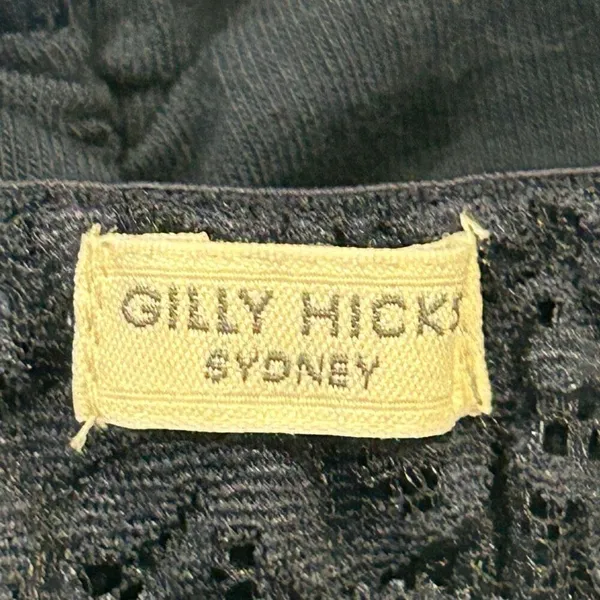 NWT Gilly Hicks Black Lace Bralette Women’s Small Scalloped Lace Crop Bra - Image 3