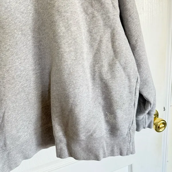 Zadig & Voltaire UPPER STARS STRASS Grey Crewneck - Image 4