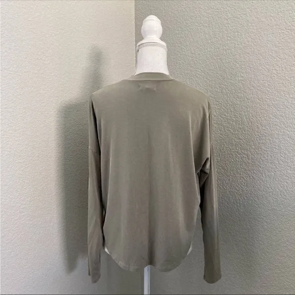 Madewell Tatiana Mock Neck Long Sleeve Top Size Medium - Image 4