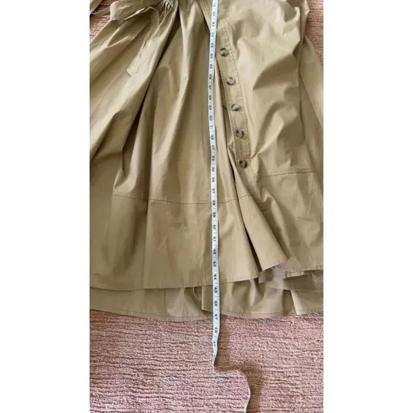 Inspired Designer Poplin Shirt Dress Beige Sizes M & L Brand New - Image 11
